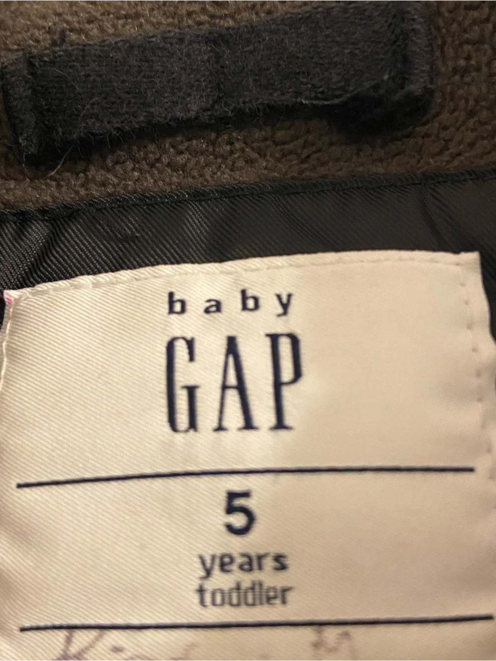 baby GAP Kids Black Quilted Hooded Puffer Jacket